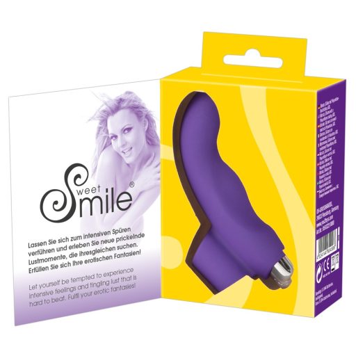 SMILE Finger - hullámos, szilikon ujjvibrátor lila