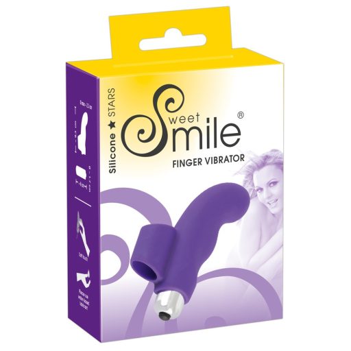 SMILE Finger - hullámos, szilikon ujjvibrátor lila