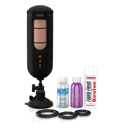 PDX Elite Mega Milker - vibráló, péniszfejő műpunci fekete