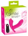 SMILE Panty - akkus, rádiós felcsatolható vibrátor pink