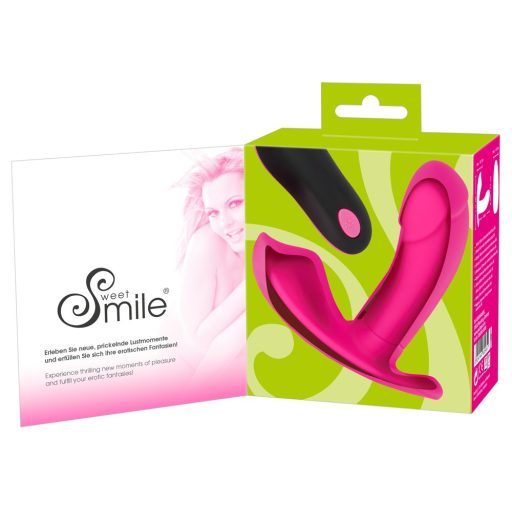 SMILE Panty - akkus, rádiós felcsatolható vibrátor pink