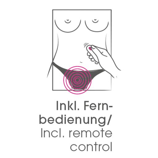 SMILE Panty - akkus, rádiós felcsatolható vibrátor pink