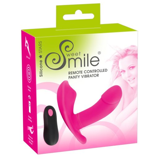 SMILE Panty - akkus, rádiós felcsatolható vibrátor pink
