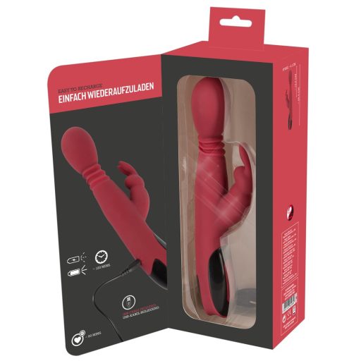 You2Toys Massager - lökő-forgó, melegítős G-pont vibrátor piros