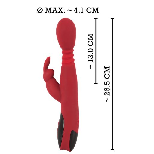 You2Toys Massager - lökő-forgó, melegítős G-pont vibrátor piros