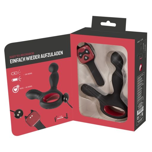 You2Toys Massager - akkus forgó, melegítő prosztata vibrátor fekete