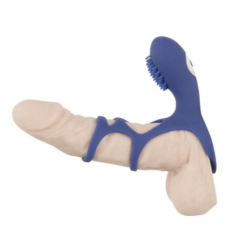 SMILE Couple - akkus, vibrációs péniszmadzsetta kék