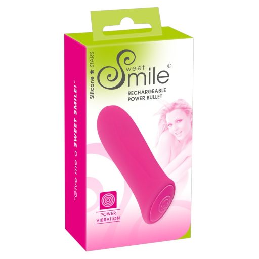 SMILE Power Bullett - akkus, extra erős kis rúdvibrátor pink