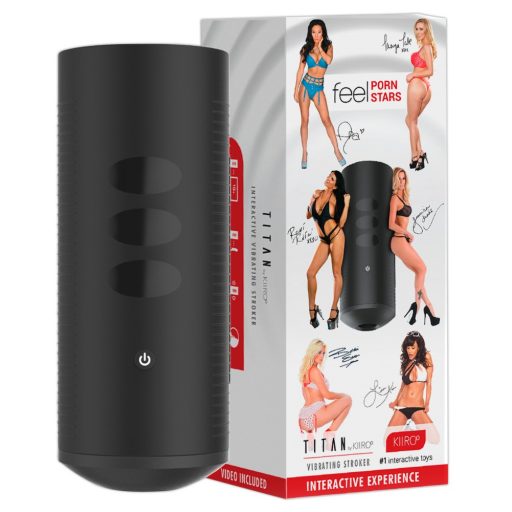 Kiiroo Titan Experience - akkus interaktív maszturbátor fekete