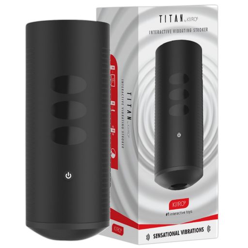Kiiroo Titan Experience - akkus interaktív maszturbátor fekete