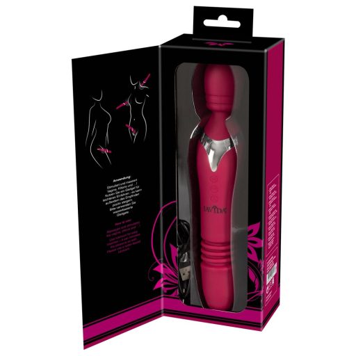 Javida Thrusting - 3in1 masszírozó vibrátor piros