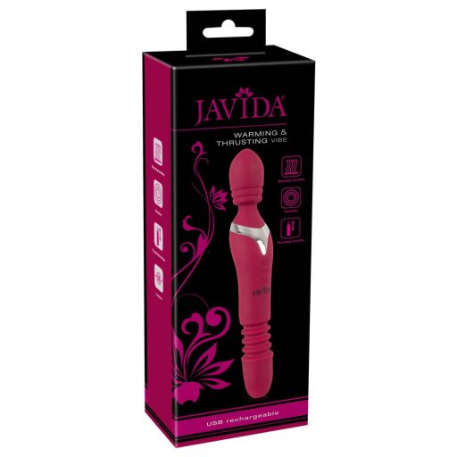 Javida Thrusting - 3in1 masszírozó vibrátor piros