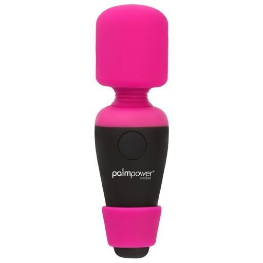 PalmPower Pocket Wand - mini masszírozó vibrátor pink-fekete