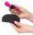 PalmPower Pocket Wand - akkus, mini masszírozó vibrátor (pink-fekete)