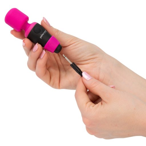 PalmPower Pocket Wand - mini masszírozó vibrátor pink-fekete