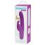 Happyrabbit Realistic Slim - akkus, csiklókaros vibrátor lila