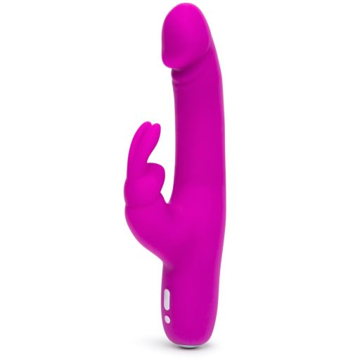 Happyrabbit Realistic Slim - akkus, csiklókaros vibrátor lila