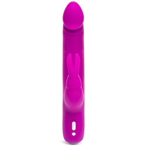 Happyrabbit Realistic Slim - akkus, csiklókaros vibrátor lila
