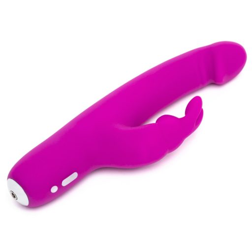 Happyrabbit Realistic Slim - akkus, csiklókaros vibrátor lila