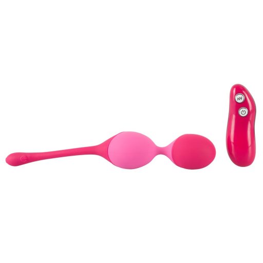 SMILE Love Balls - 82g -os, akkus, rádiós vibrációs tojás pink