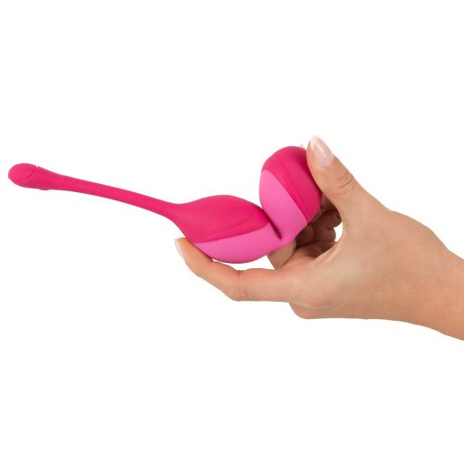 SMILE Love Balls - 82g -os, akkus, rádiós vibrációs tojás pink