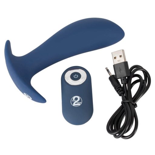 You2Toys - Plug - akkus, rádiós anál vibrátor kék