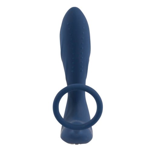 You2Toys Prostata Plug - rádiós anál vibrátor péniszgyűrűvel kék