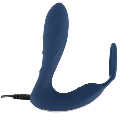 You2Toys Prostata Plug - rádiós anál vibrátor péniszgyűrűvel kék