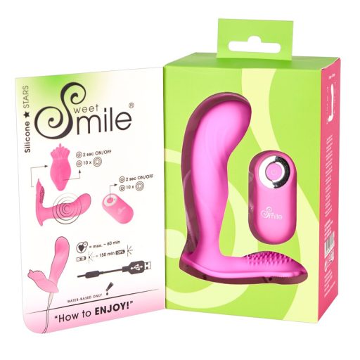SMILE G-Spot Panty - akkus, rádiós felcsatolható vibrátor pink