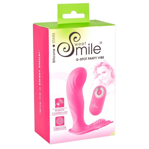 SMILE G-Spot Panty - akkus, rádiós felcsatolható vibrátor pink