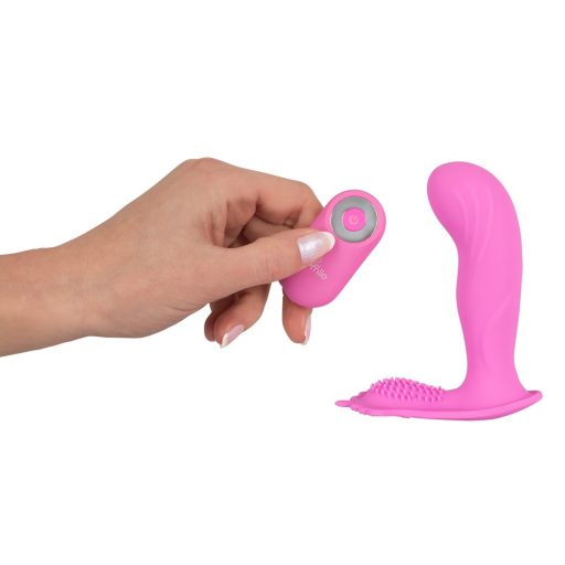 SMILE G-Spot Panty - akkus, rádiós felcsatolható vibrátor pink