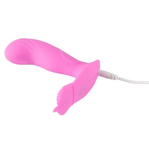 SMILE G-Spot Panty - akkus, rádiós felcsatolható vibrátor pink