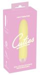 Cuties Mini Yellow - akkus, szilikon rúdvibrátor sárga Cuties Mini Yellow - akkus, szilikon rúdvibrátor sárga