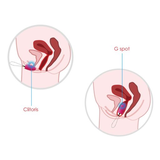 Svakom Elva - akkus, távvezérlős vibrációs tojás piros