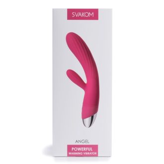 Svakom Angel - vízálló, melegítős, csiklókaros vibrátor piros