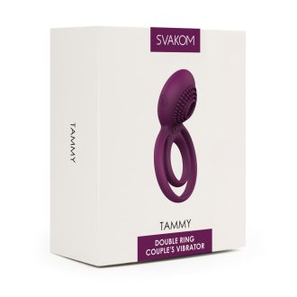   Svakom Tammy - akkus, vibrációs here- és péniszgyűrű (lila)