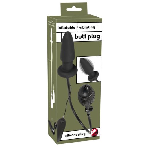 You2Toys - pumpálható anál tágító vibrátor fekete