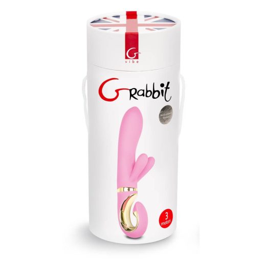 G-Vibe GRabbit - akkus, 3 motoros G-pont vibrátor pink