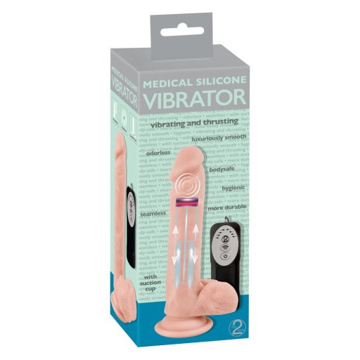Medical Thrusting - tapadótalpas, lökő-forgó vibrátor natúr