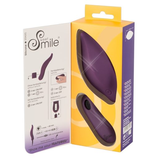 SMILE Panty - akkus, rádiós, vízálló csiklóvibrátor lila