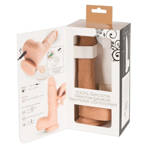 You2Toys - Natural - akkus, rádiós, lökő vibrátor natúr