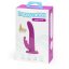 Happyrabbit Strap-On - nyuszis felcsatolható vibrátor lila