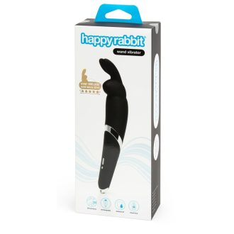Happyrabbit Wand - akkus, masszírozó vibrátor fekete