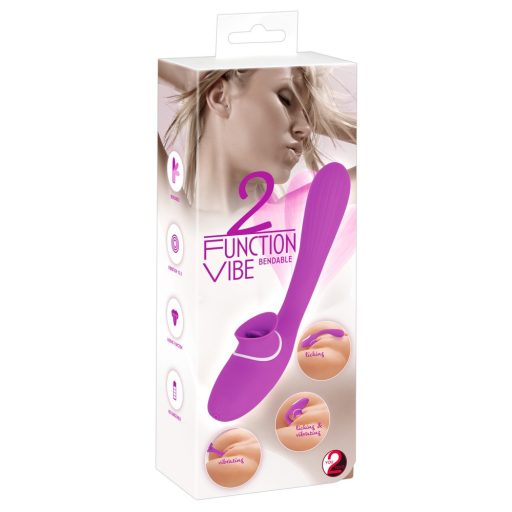 You2Toys - 2-Function Vibe - akkus csikló- és hüvelyi vibrátor lila