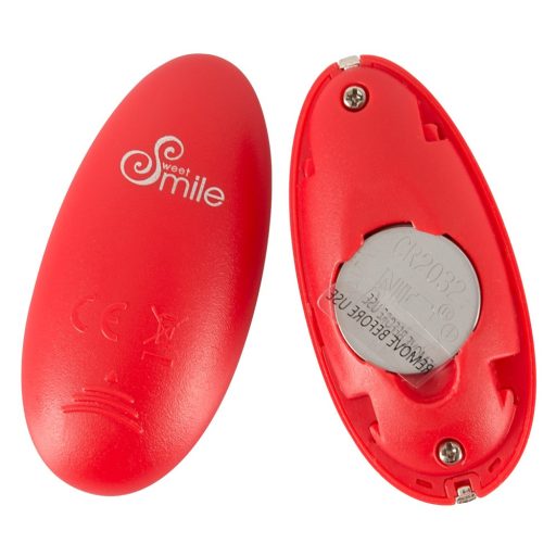 SMILE Love Ball - akkus, rádiós vibrációs tojás piros