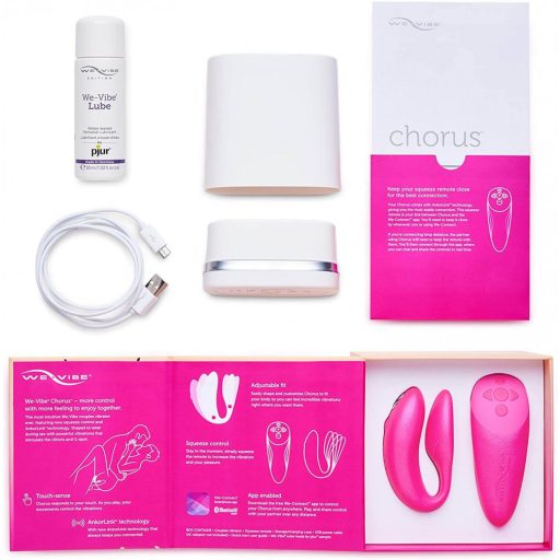 We-Vibe Chorus hands-free pár-vibrátor Squeeze Remote-tal (Pink)