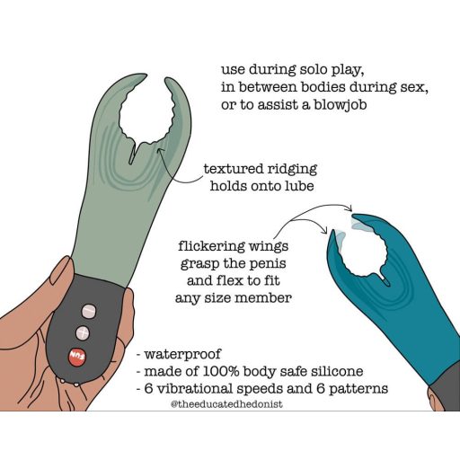 Fun Factory Manta - lécrezgető makkvibrátor fekete