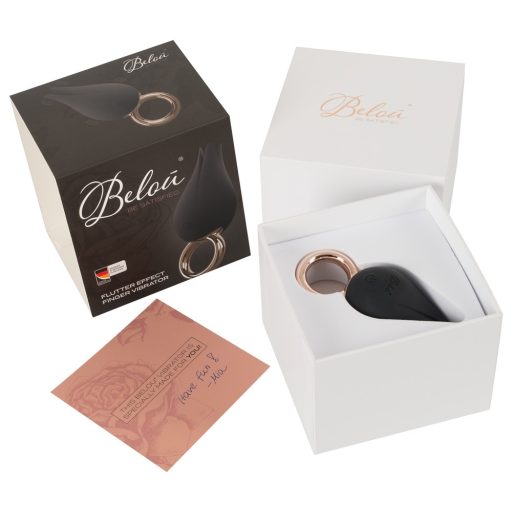 Belou - akkus, vízálló csiklóvibrátor  fekete