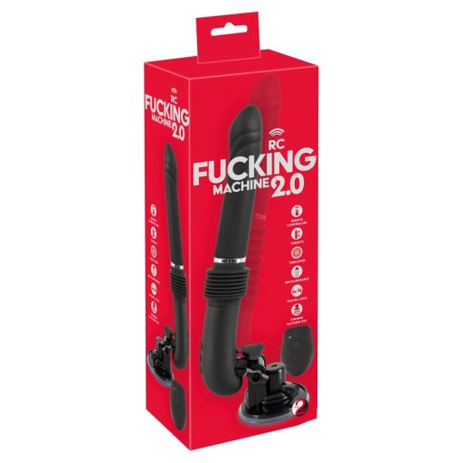 You2Toys RC Fucking Machine 2.0 - akkus lökő vibrátor fekete