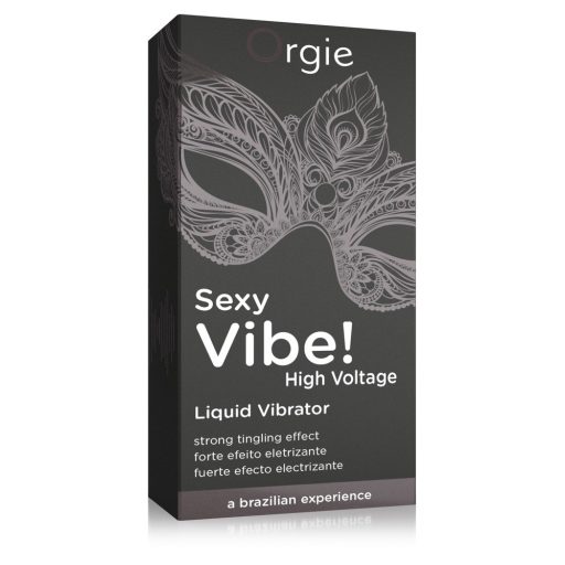 Orgie Sexy Vibe High Voltage - uniszex folyékony vibrátor 15ml